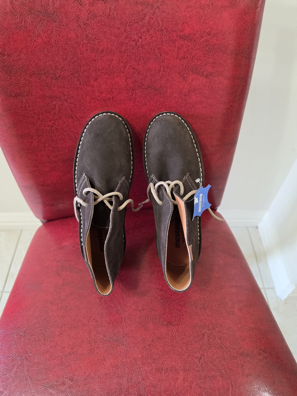 Mustang -Brown Suede Men's Chukka Boots SIZE 39